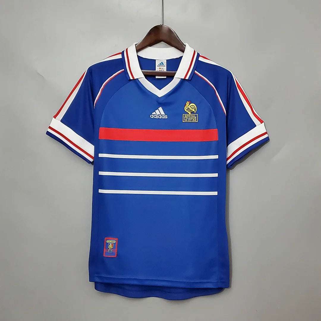 1998 Retro Frankreich Heimtrikot