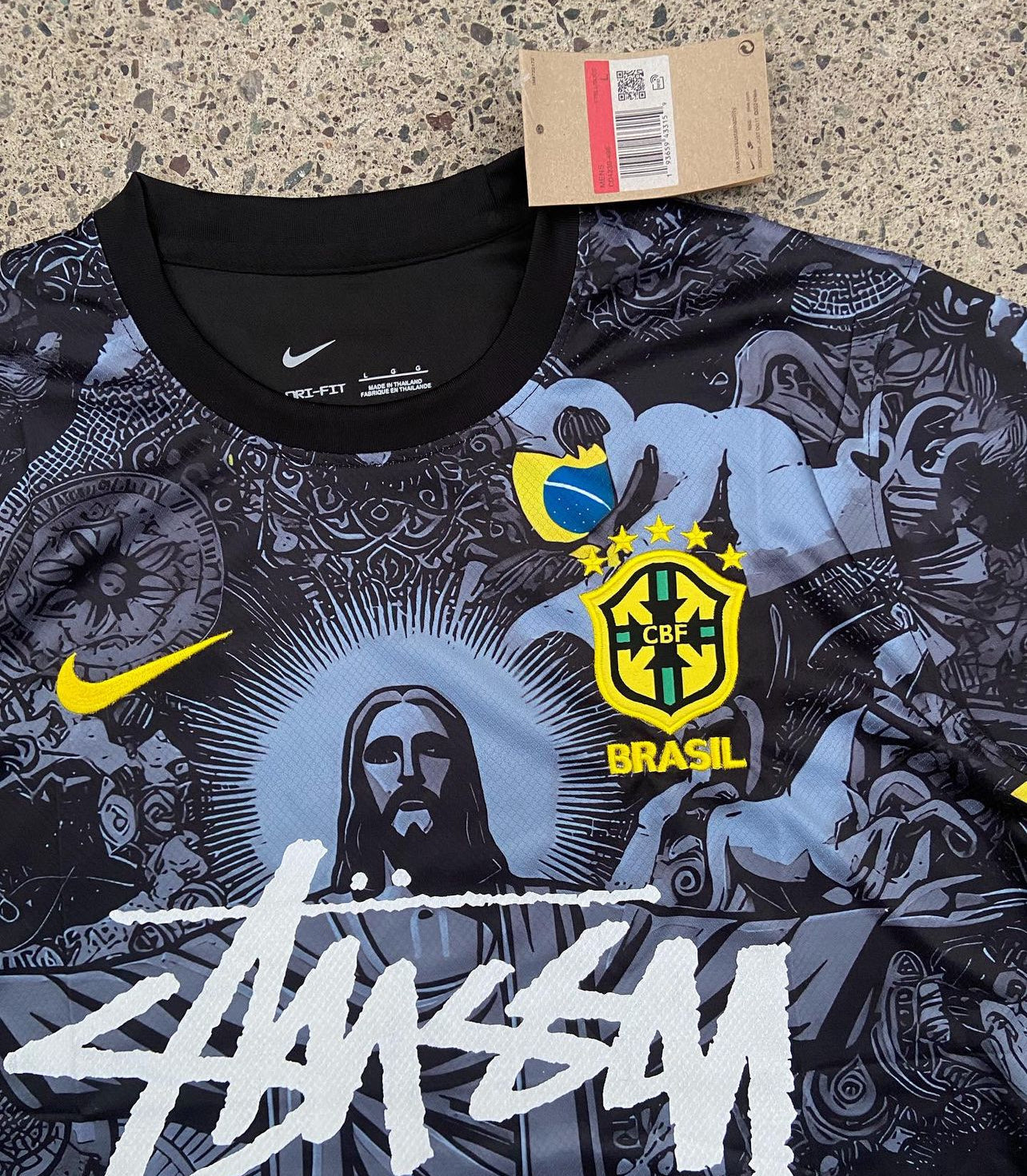 Stüssy x Brasilien „Jesus“ Limited Edition Trikot