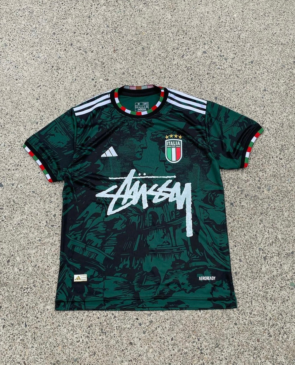 Stüssy x Italy „Azzuro Era“ limitiertes Trikot