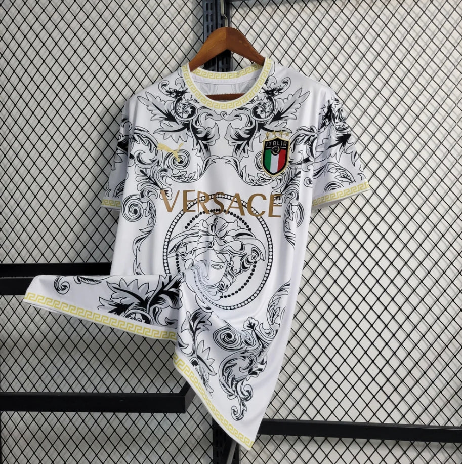 Italien "Versace" Weißes Limited Trikot