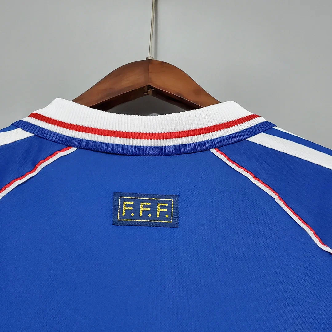 1998 Retro Frankreich Heimtrikot