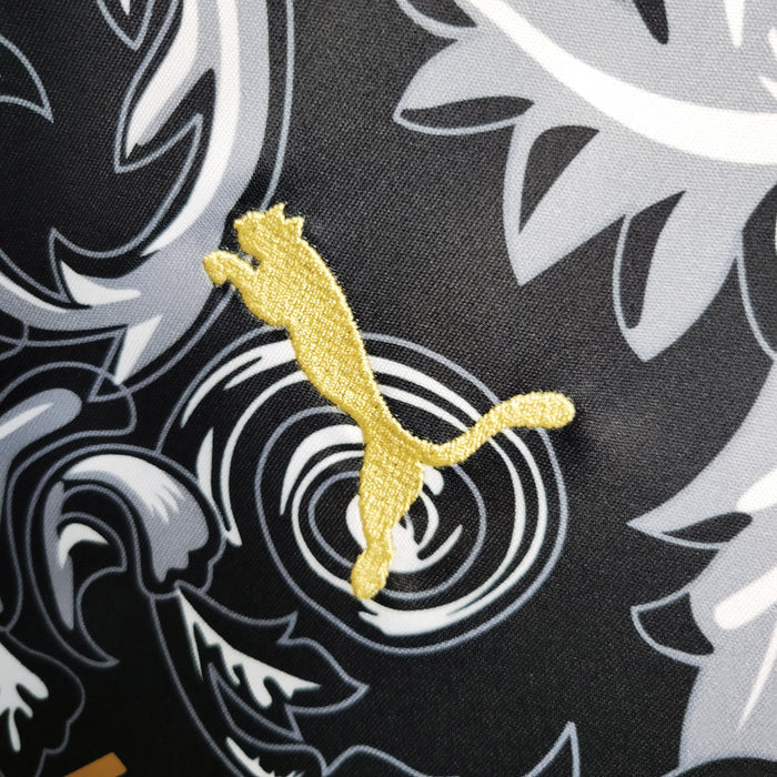 Italien „Versace“ Schwarzes limitiertes Trikot