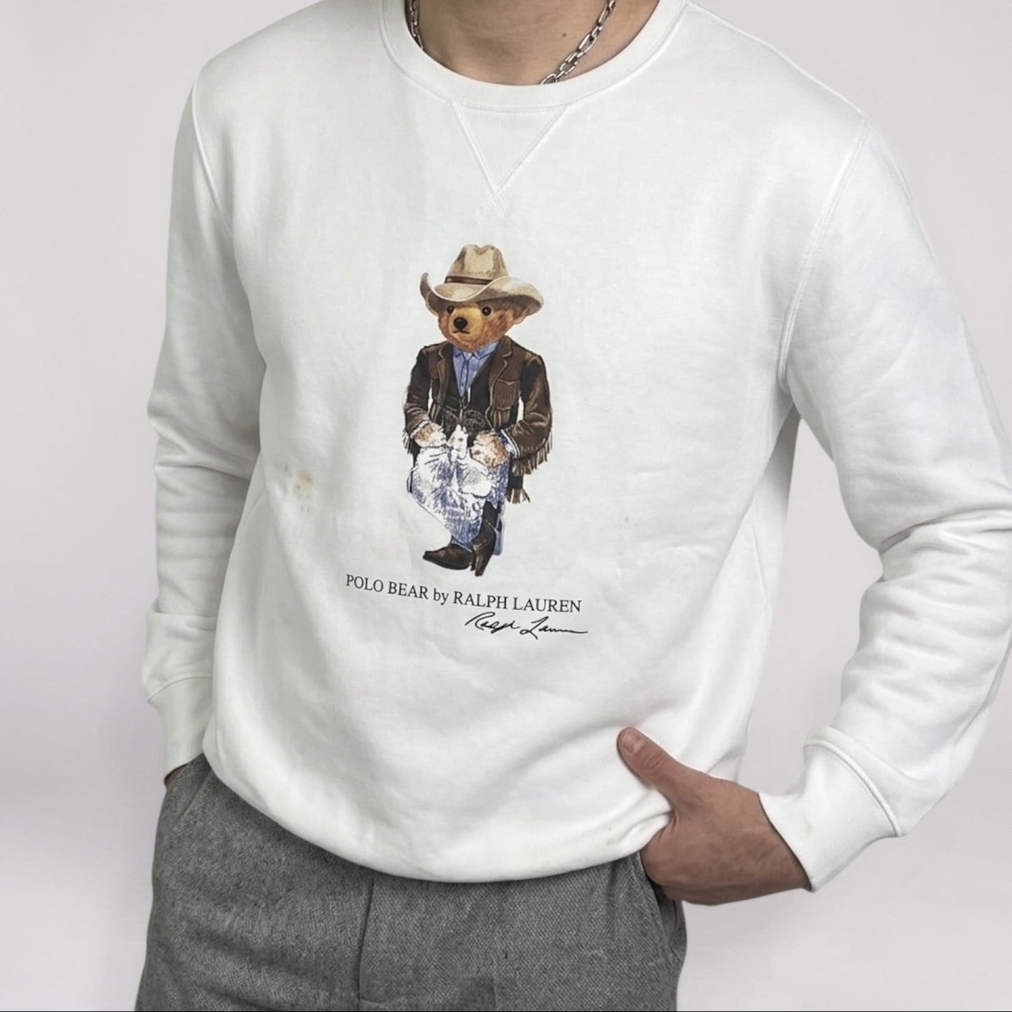 Rare Ralph Lauren Bear Sweater (M)