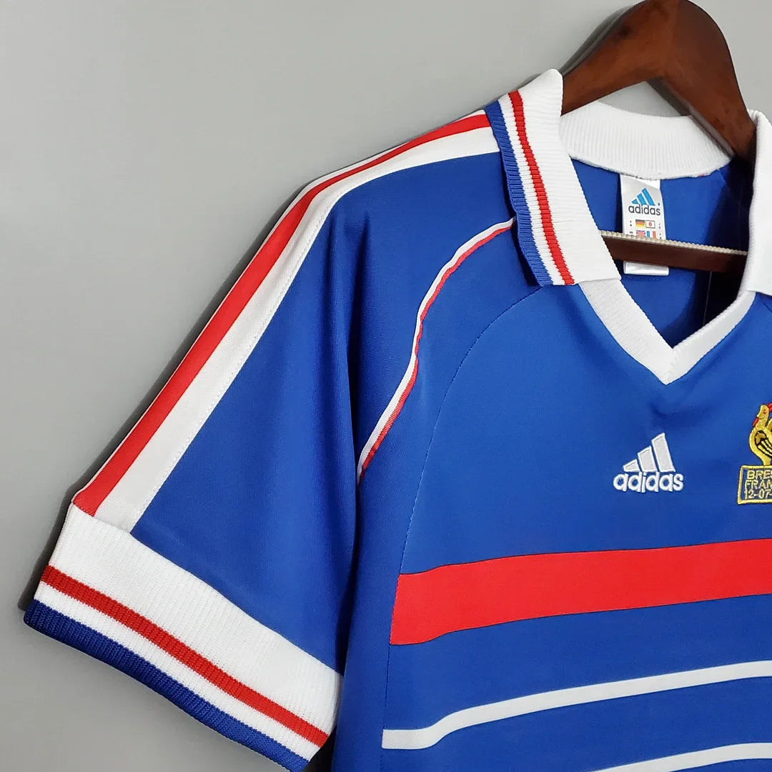 1998 Retro Frankreich Heimtrikot