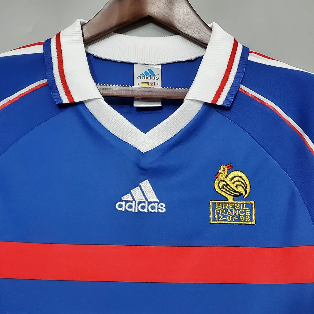 1998 Retro Frankreich Heimtrikot