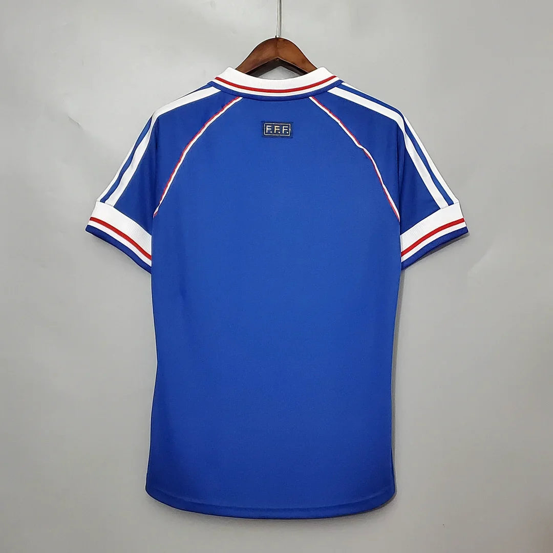 1998 Retro Frankreich Heimtrikot