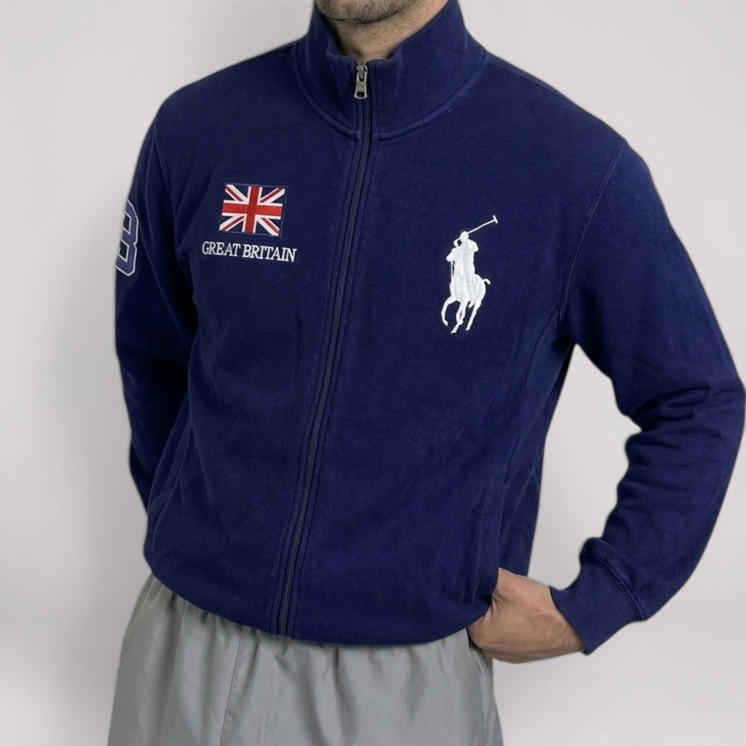 Ralph Lauren Zip Jacket Big Pony (L)