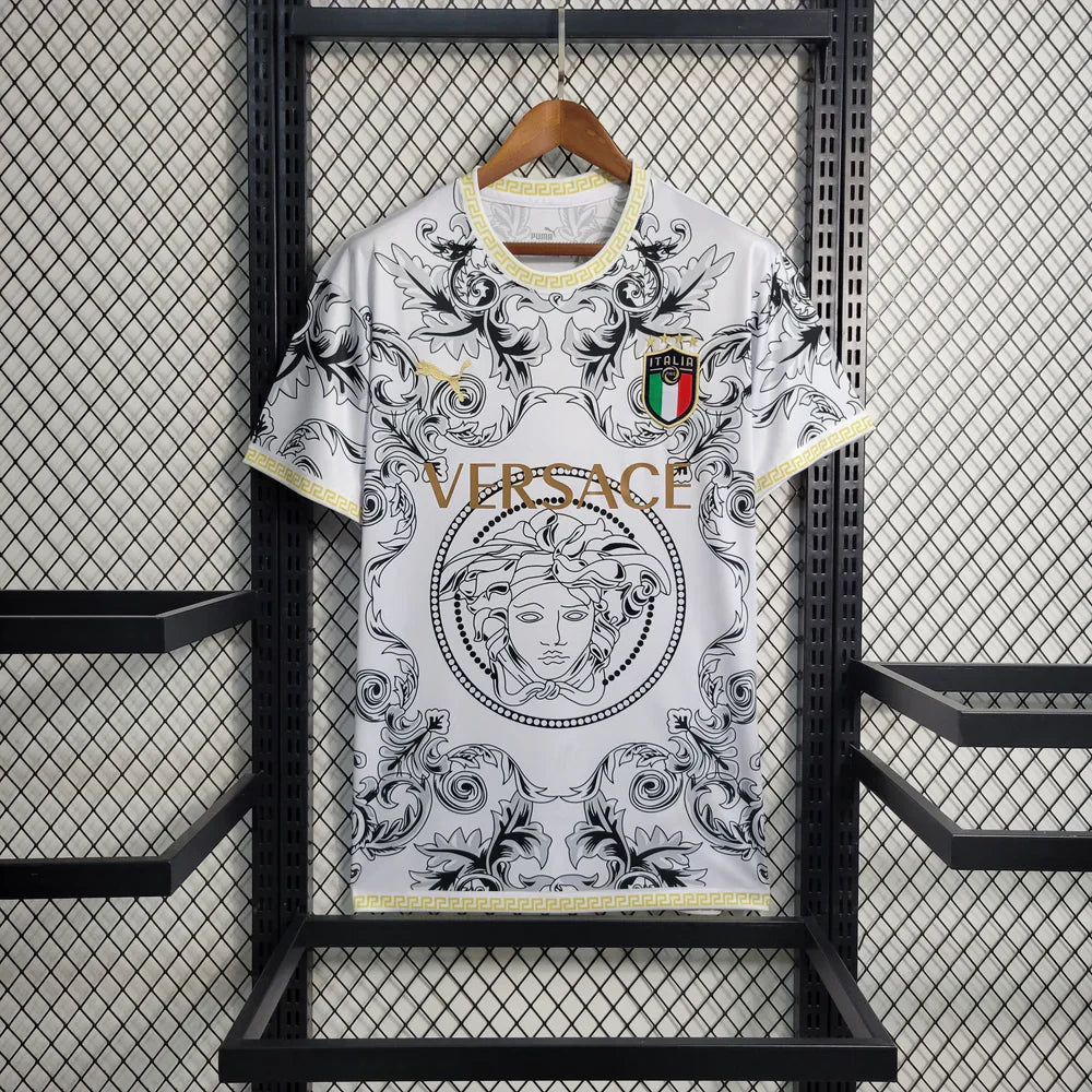 Italien "Versace" Weißes Limited Trikot