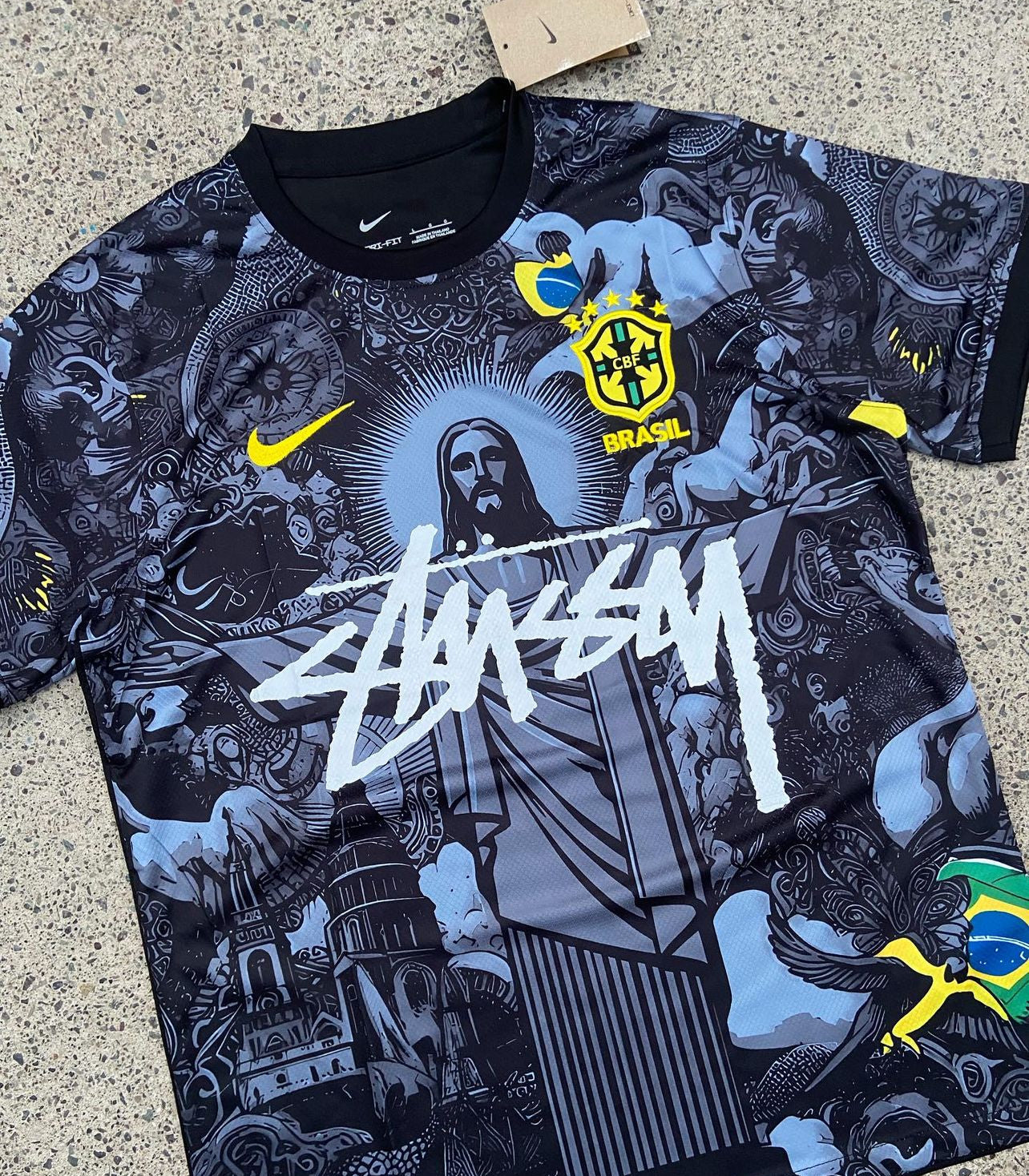 Stüssy x Brasilien „Jesus“ Limited Edition Trikot