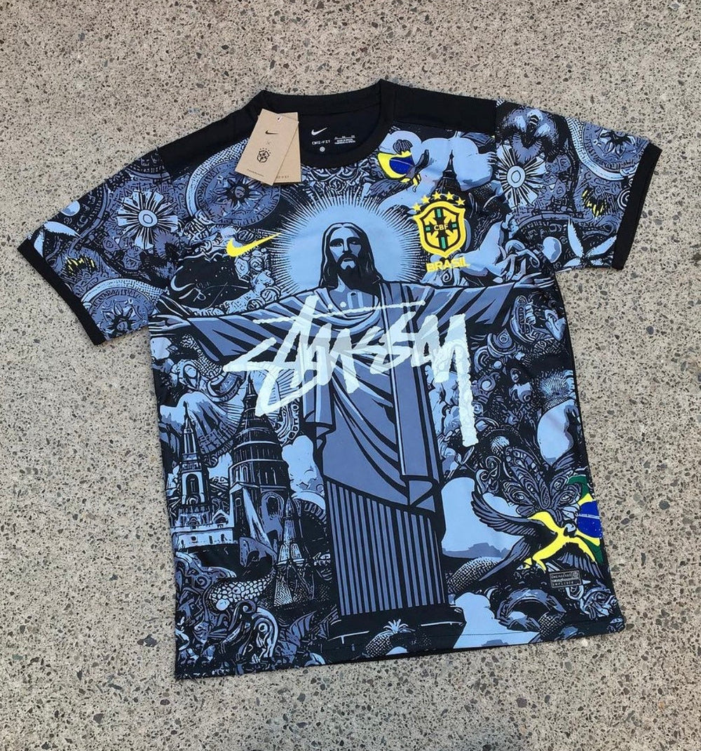 Stüssy x Brasilien „Jesus“ Limited Edition Trikot